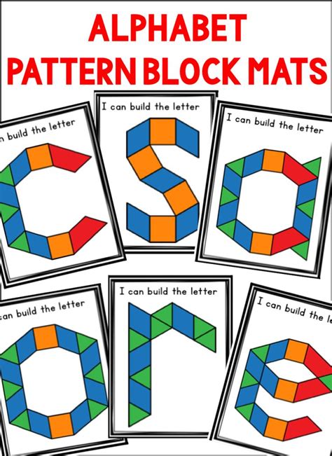 Free Alphabet Pattern Block Printables
